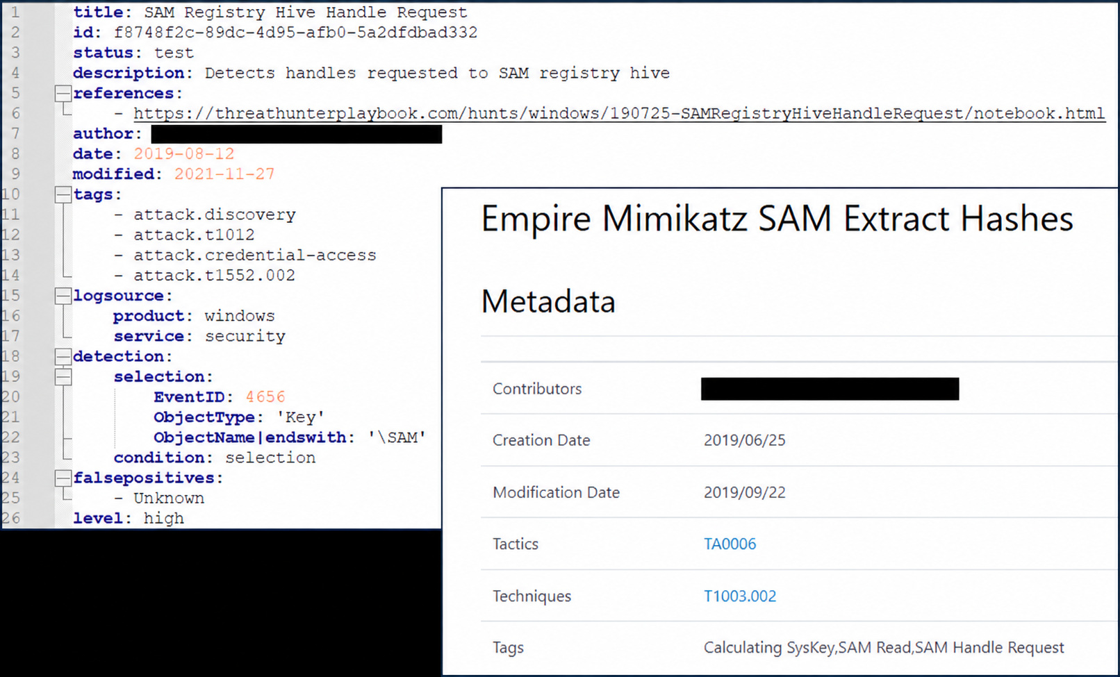 Example of analytic mapping mismatch